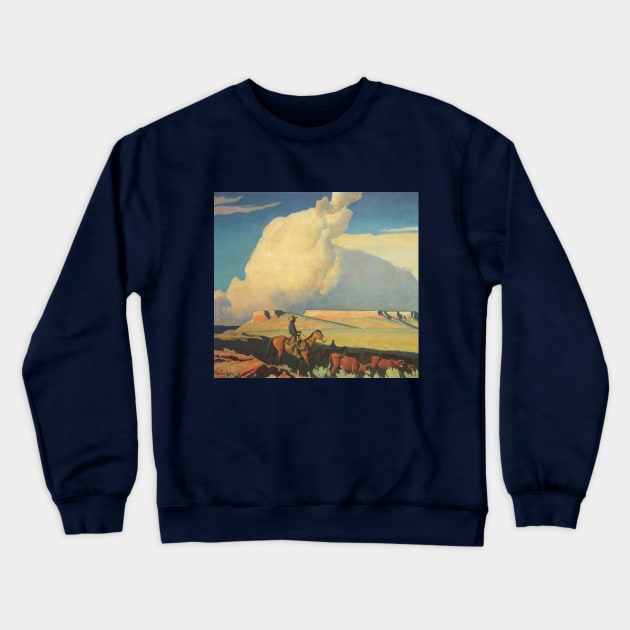 Open Range by Maynard Dixon Crewneck Sweatshirt by MasterpieceCafe